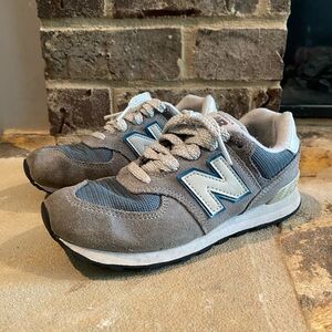 New Balance Gray and Blue Sneakers